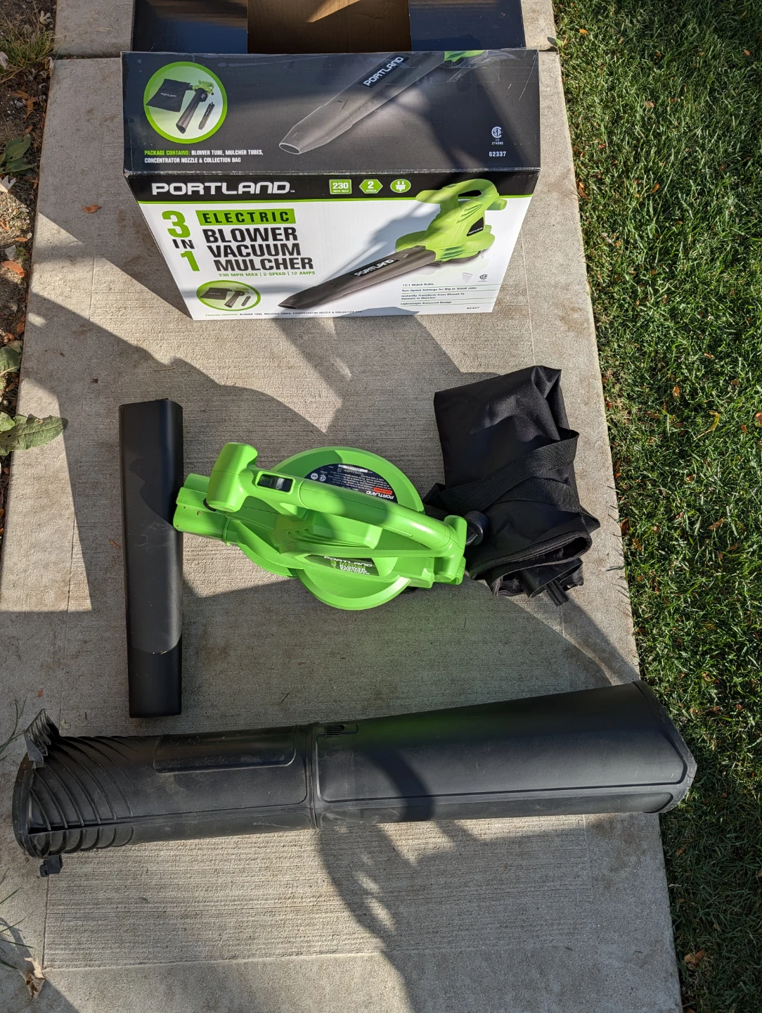 Portland 3-in-1 Electric Blower Vacuum Mulcher - photo 4