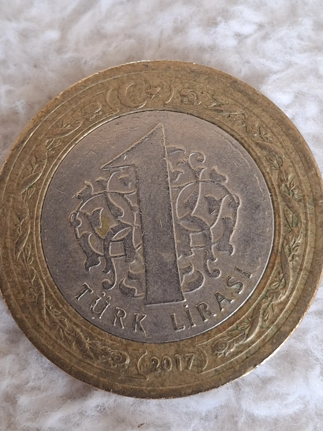 Turkey 1 Lira Coin 2017 - photo 2