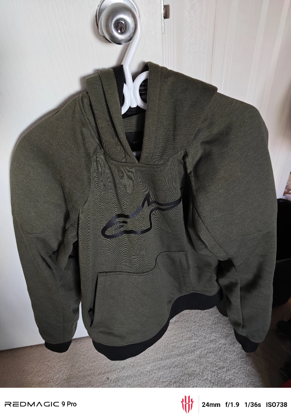 Motorcycle Alpinestars Hoodie - Green - Size L - photo 2