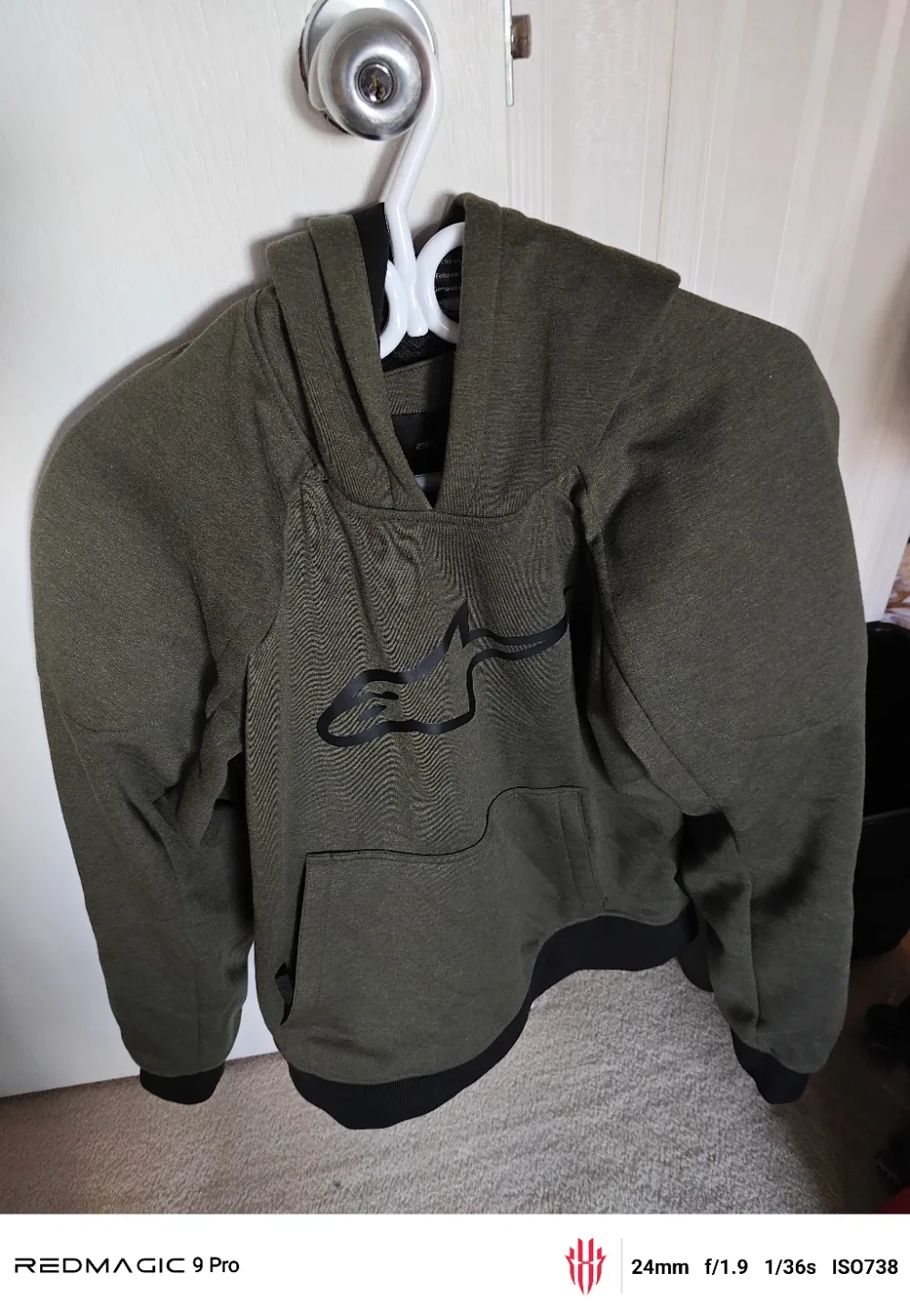 Motorcycle Alpinestars Hoodie - Green - Size L - photo 2