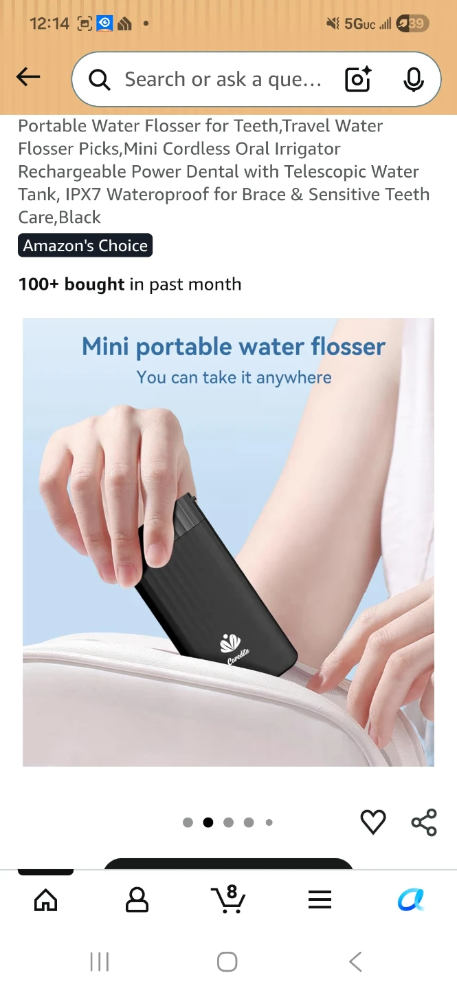 Simply Refreshing Water Flosser for Teeth - Black - photo 4
