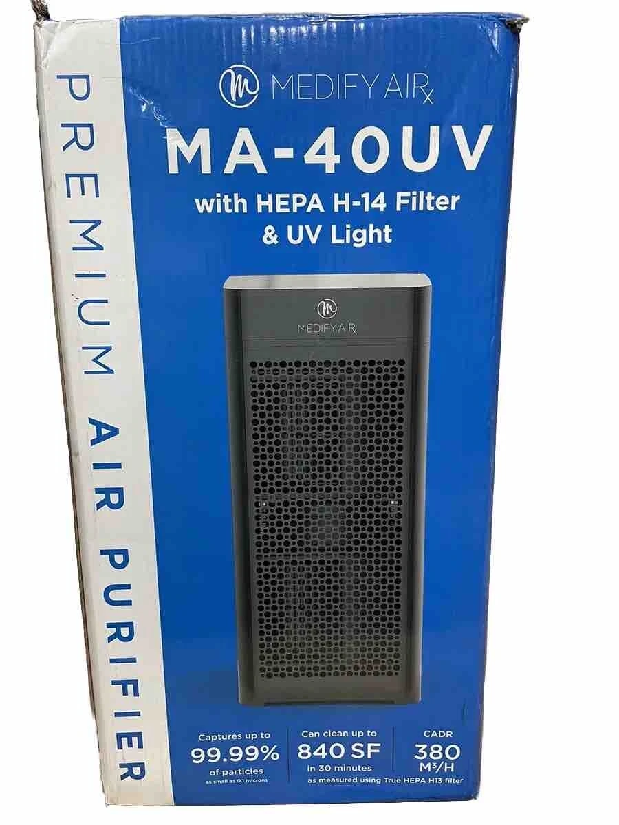 MEDIFYAIR MA-40UV Air Purifier with HEPA H-14 Filter