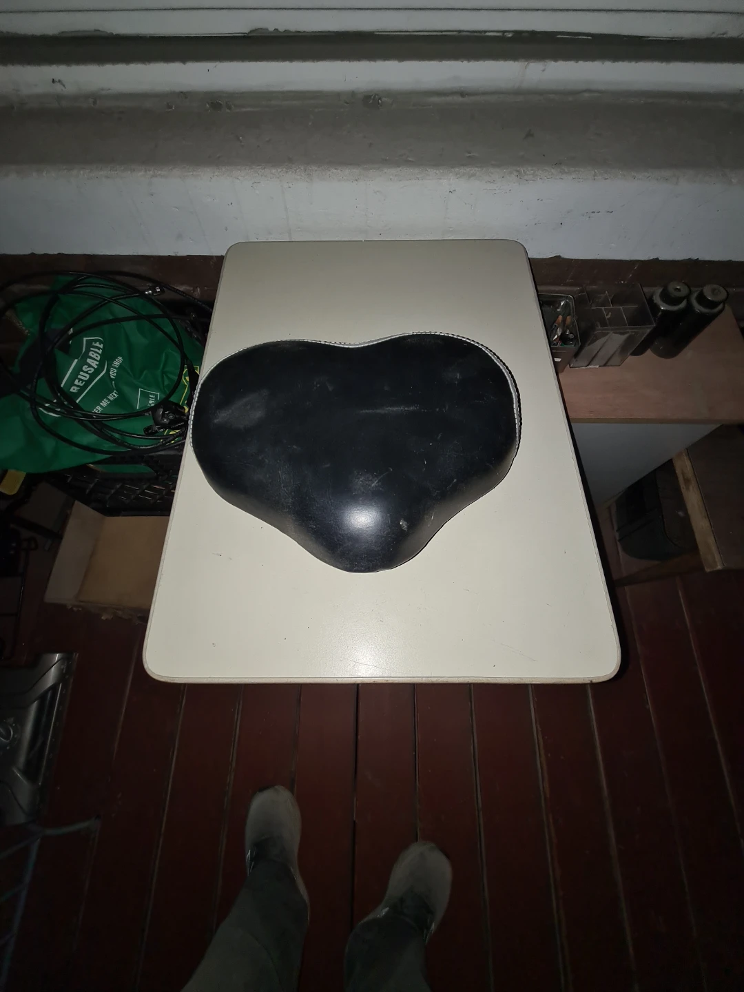 Black Heart Shaped Bicycle Seat