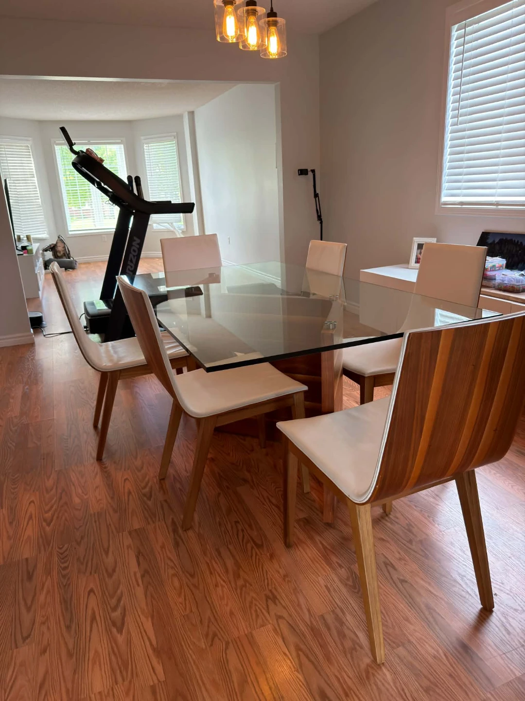 Modern Glass and Wood Dining Table from italy - photo 2