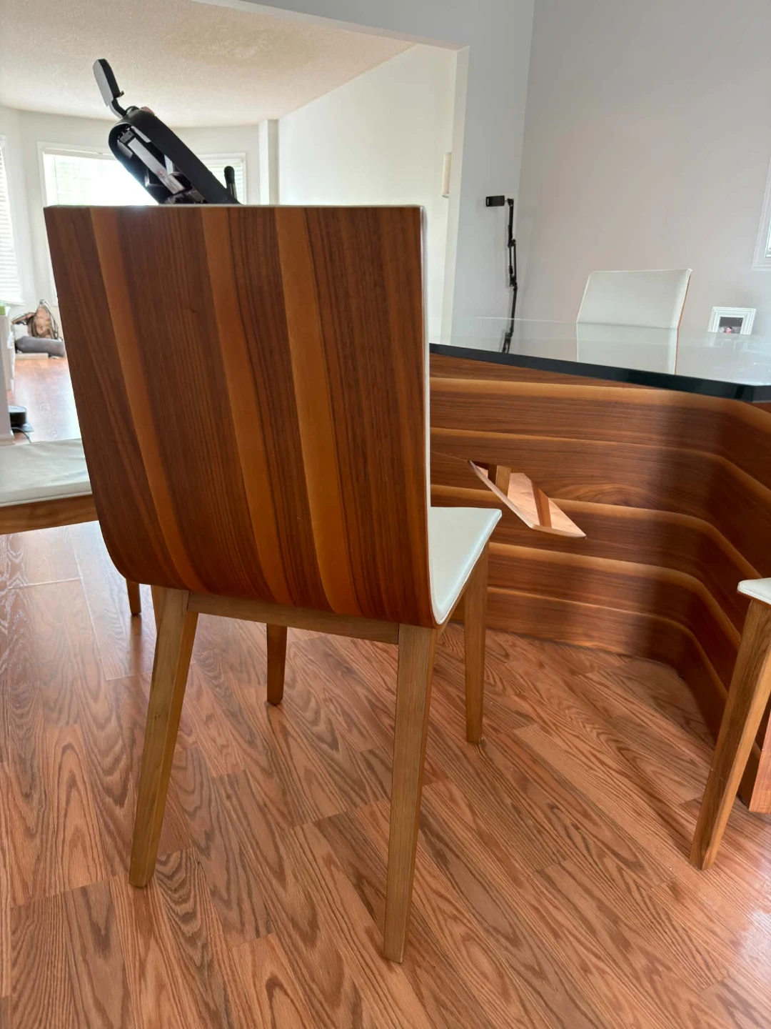 Modern Glass and Wood Dining Table from italy - photo 4