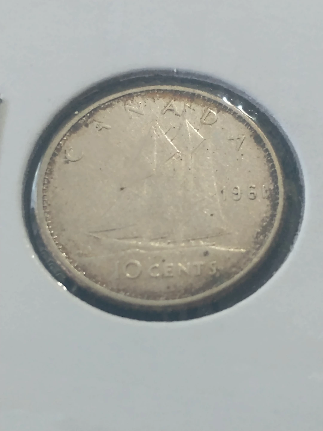Canada silver dimes, lot 2:  1958, 1960, 1961, 1962 - photo 4