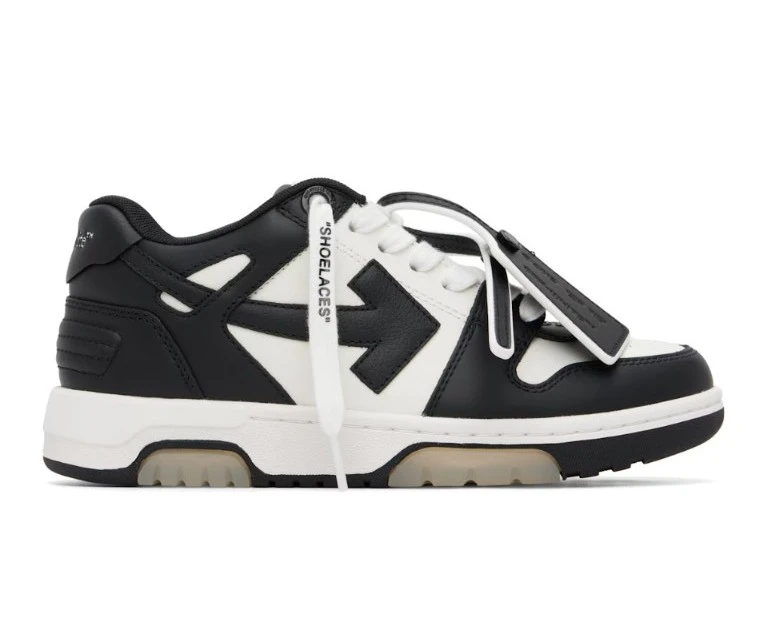 OFF-WHITE Black and White Out of Office Sneakers