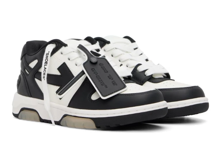 OFF-WHITE Black and White Out of Office Sneakers - photo 3