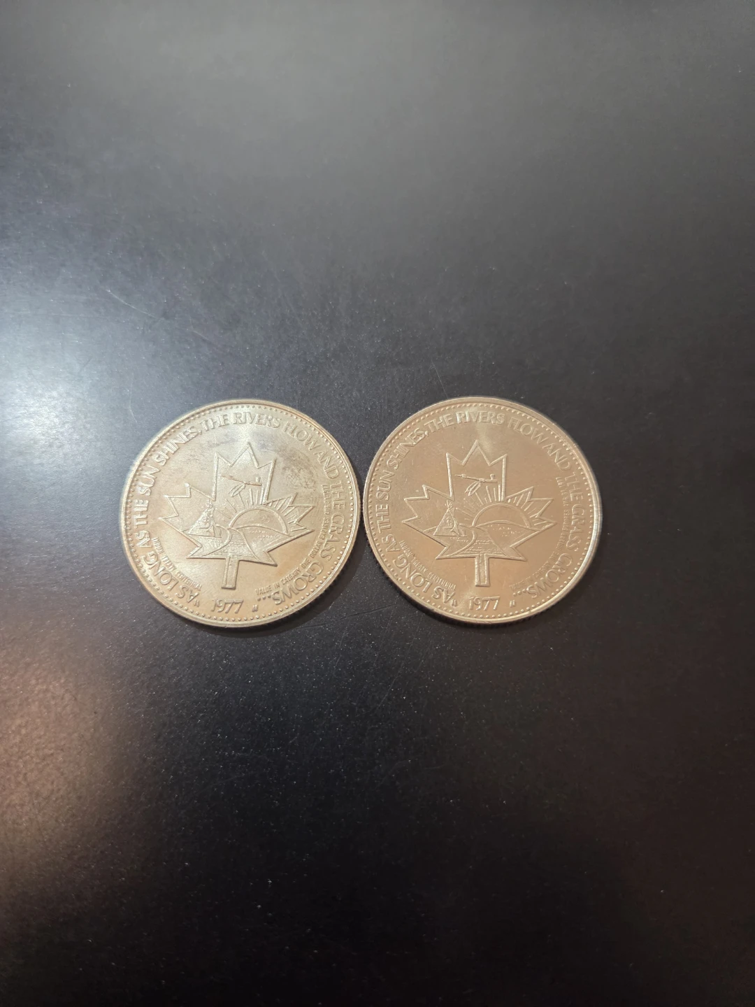 Two Calgary Stampede Dollars 1977 - photo 2