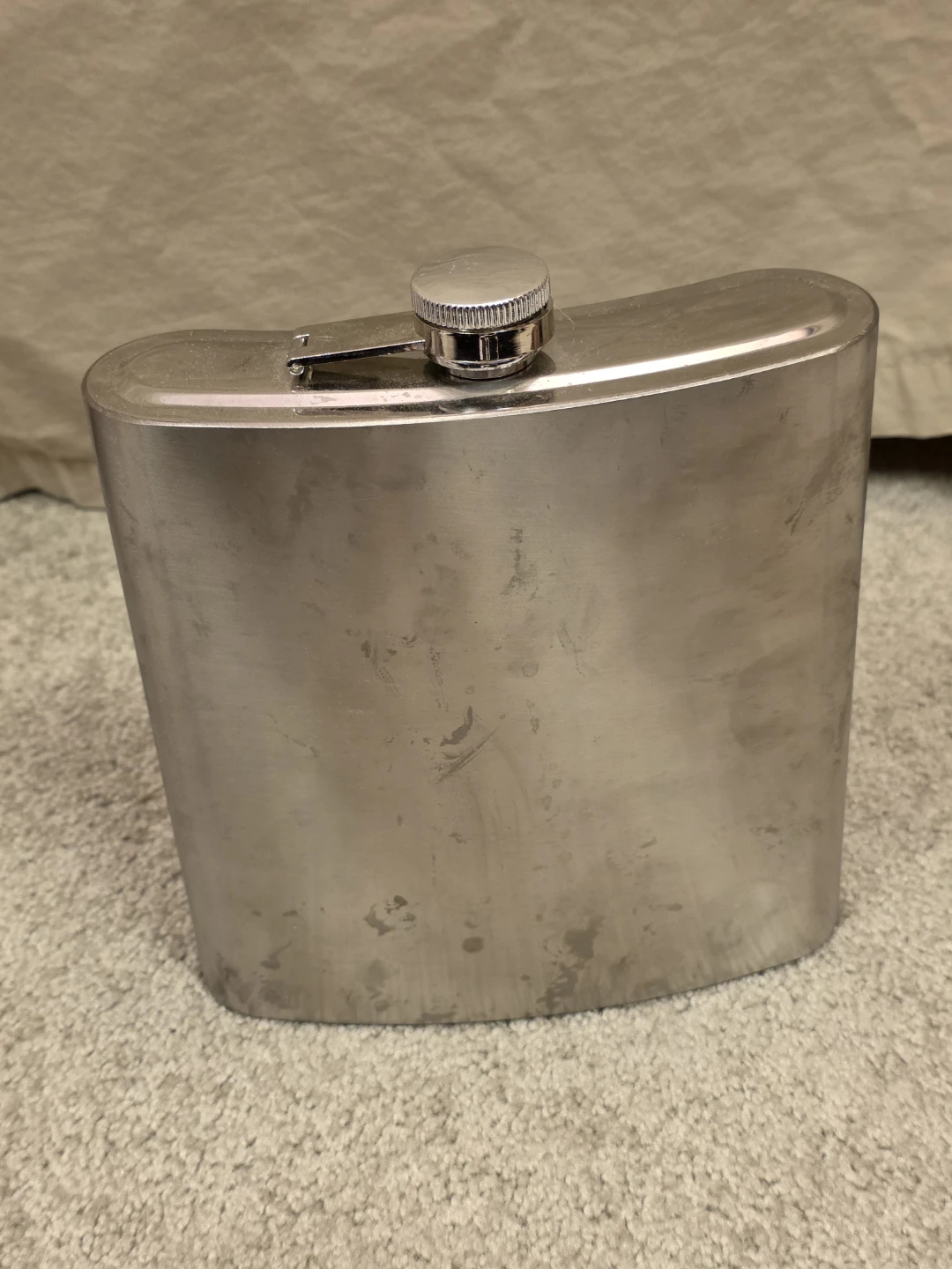 Silver metal Hip Flask!
