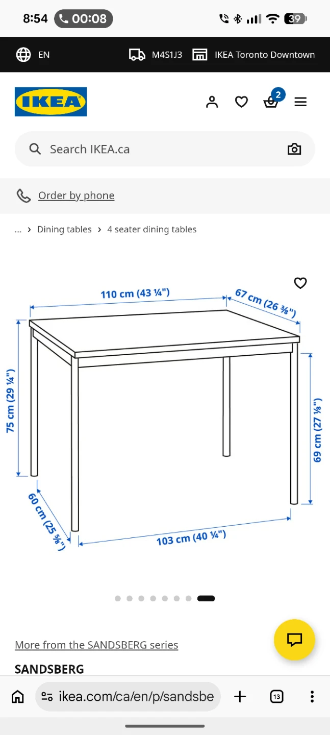 Ikea SANDSBERG table - photo 4