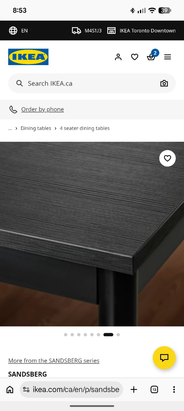 Ikea SANDSBERG table - photo 5