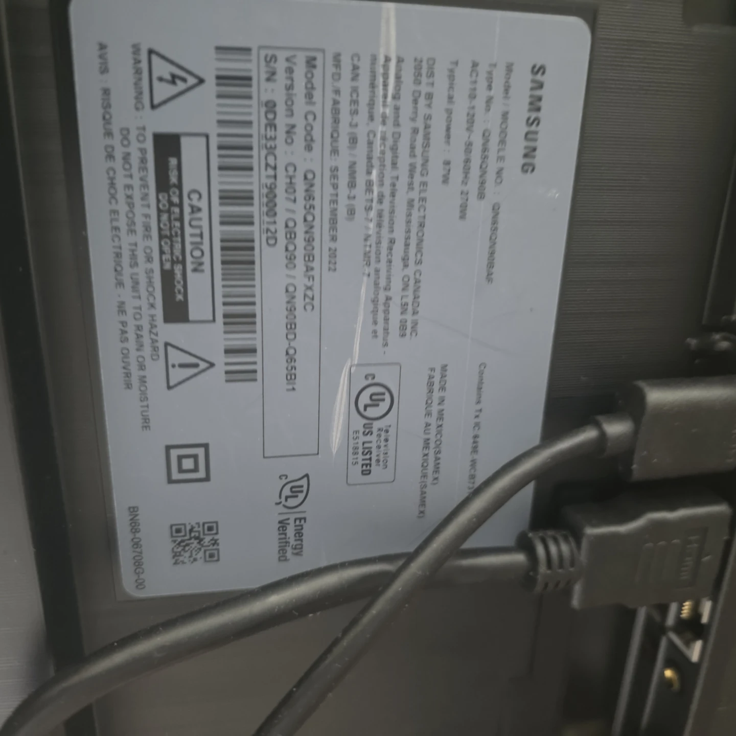 Samsung 65” QN90B Neo QLED 4K 120Hz Gaming TV - photo 5