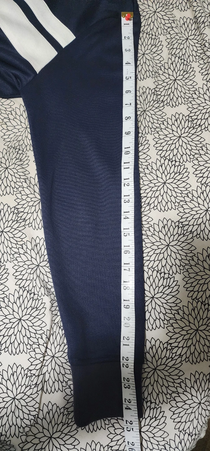 Navy Blue Track Jacket with White Stripes - photo 5