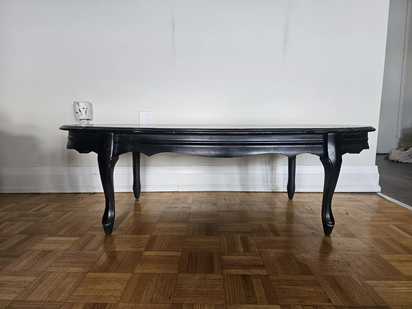 Black Oval Coffee Table - photo 2