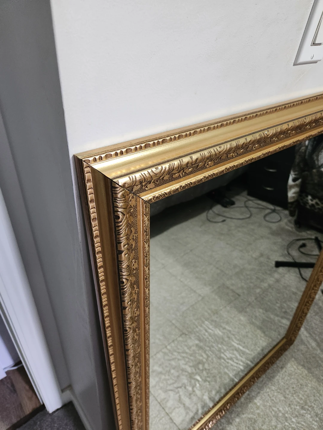 Large Ornate Gold Mirror - photo 3