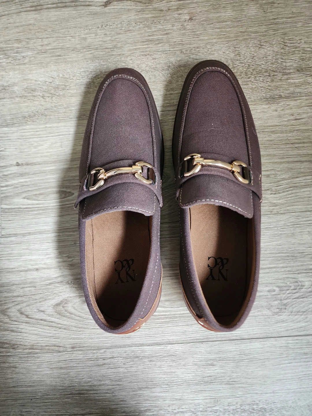 NY & Co Men's Brown Loafers Size 13