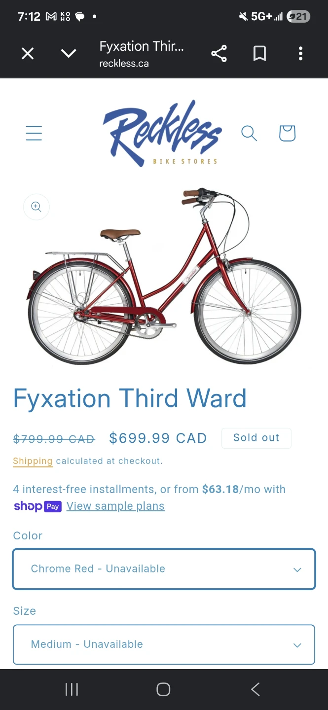 Red Fyxation Third Ward Bicycle - photo 2