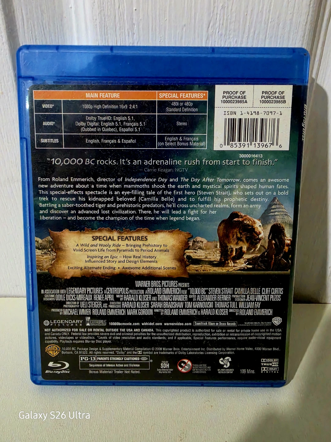 10,000 BC (2008) Blu-ray Disc US Release - photo 4