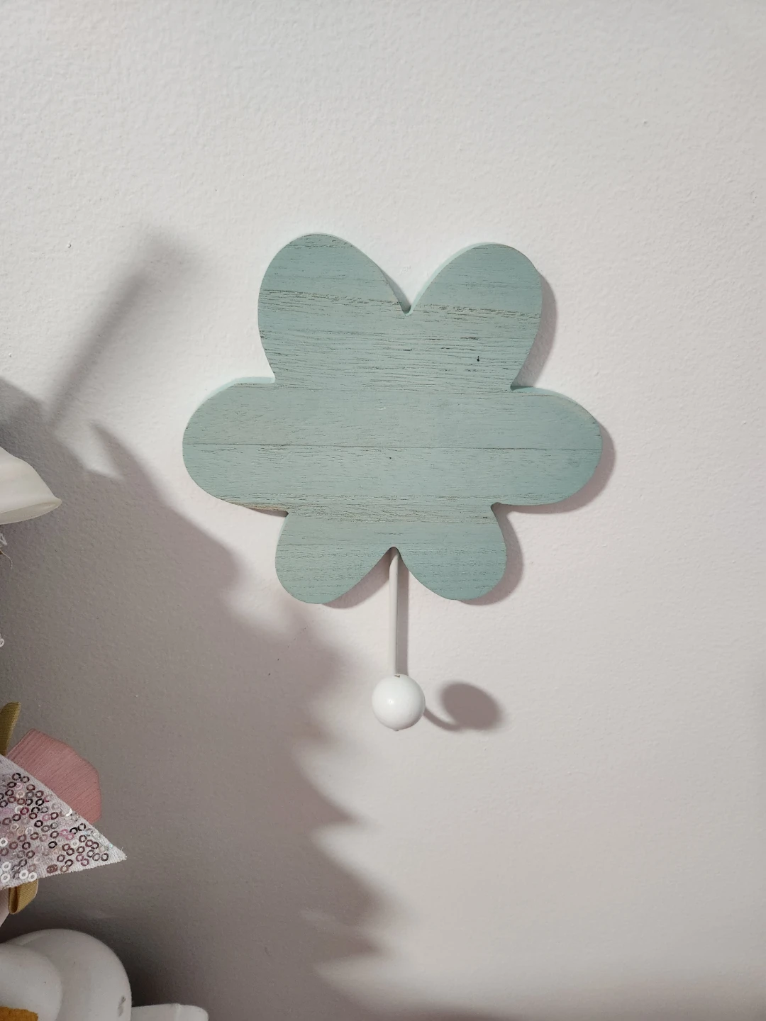 Wooden Wall Hooks - Heart, Flower, Butterfly Shapes