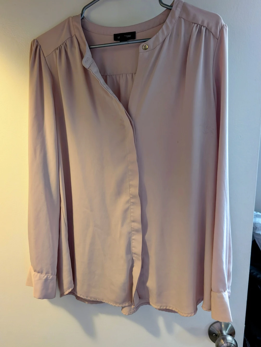 Le Chateau Blush Pink Blouse - Size Medium