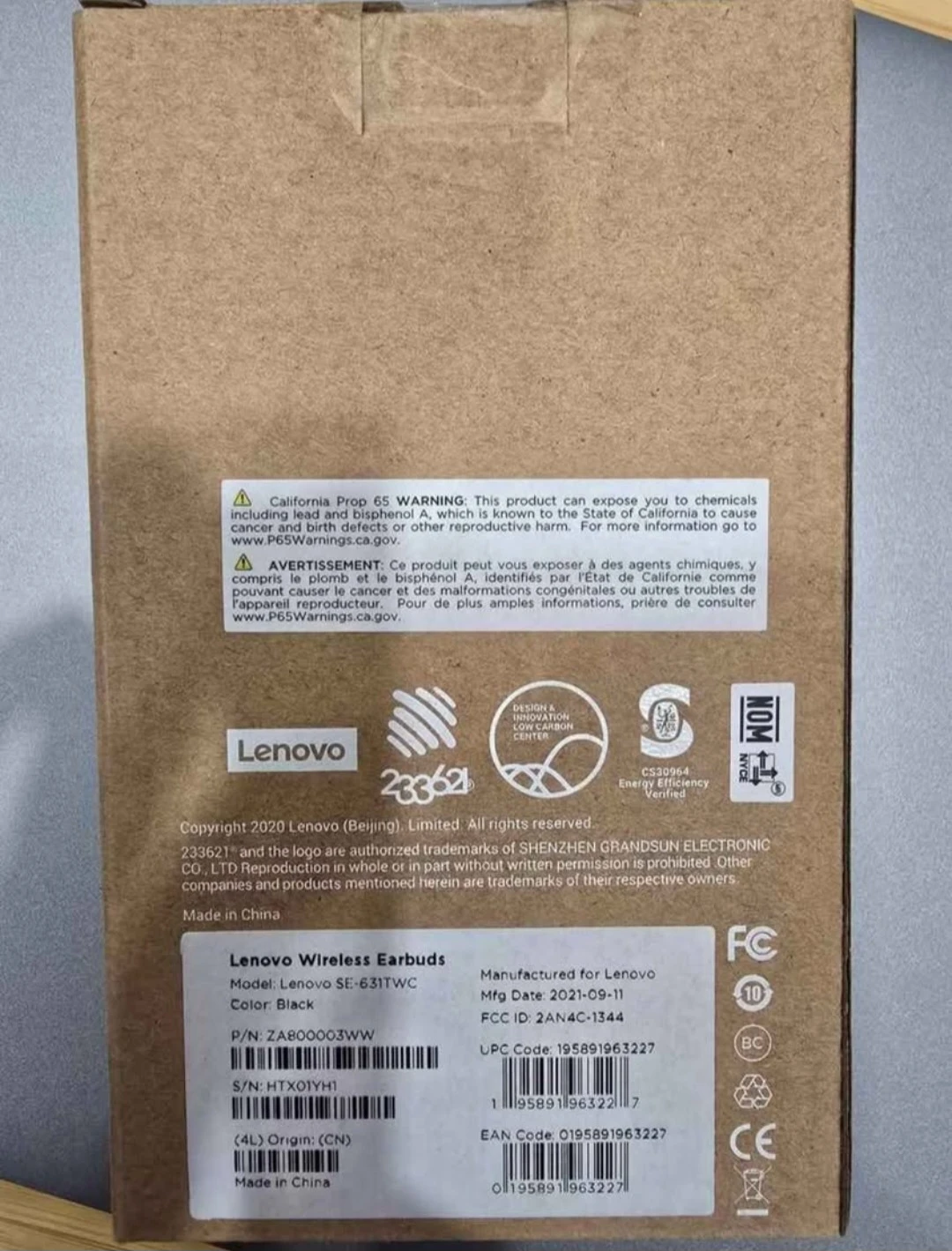 Lenovo earbuds bluetooth airpod - photo 2
