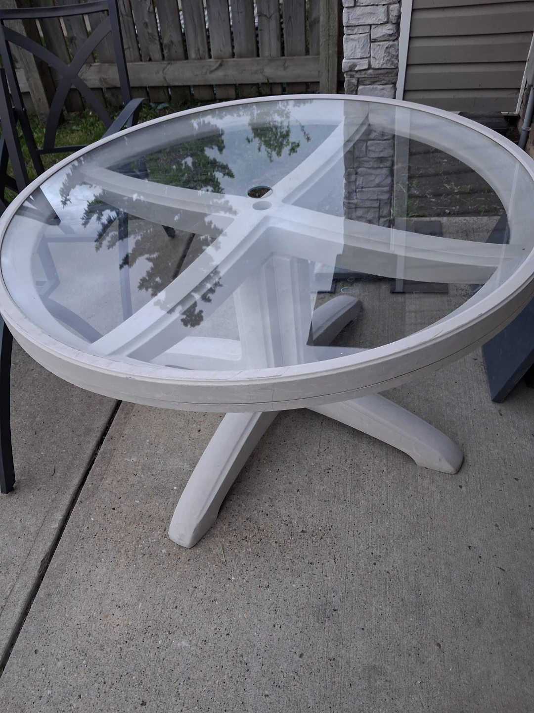 Glass Top Patio Table - photo 2