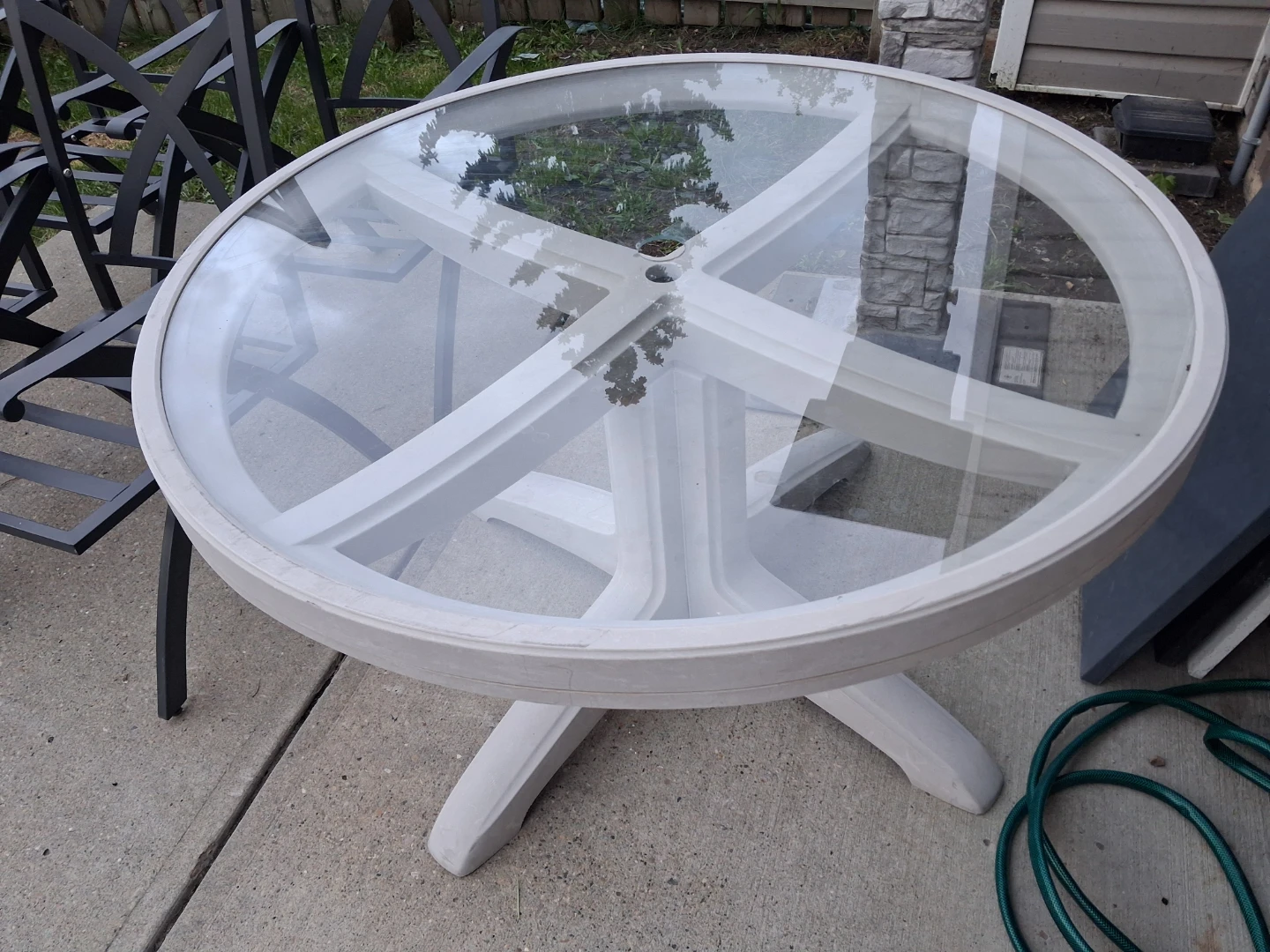 Glass Top Patio Table - photo 3