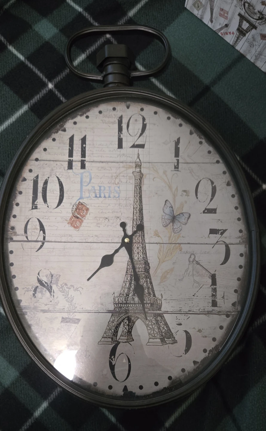 Decorative Eiffel Tower Paris Wall Clock