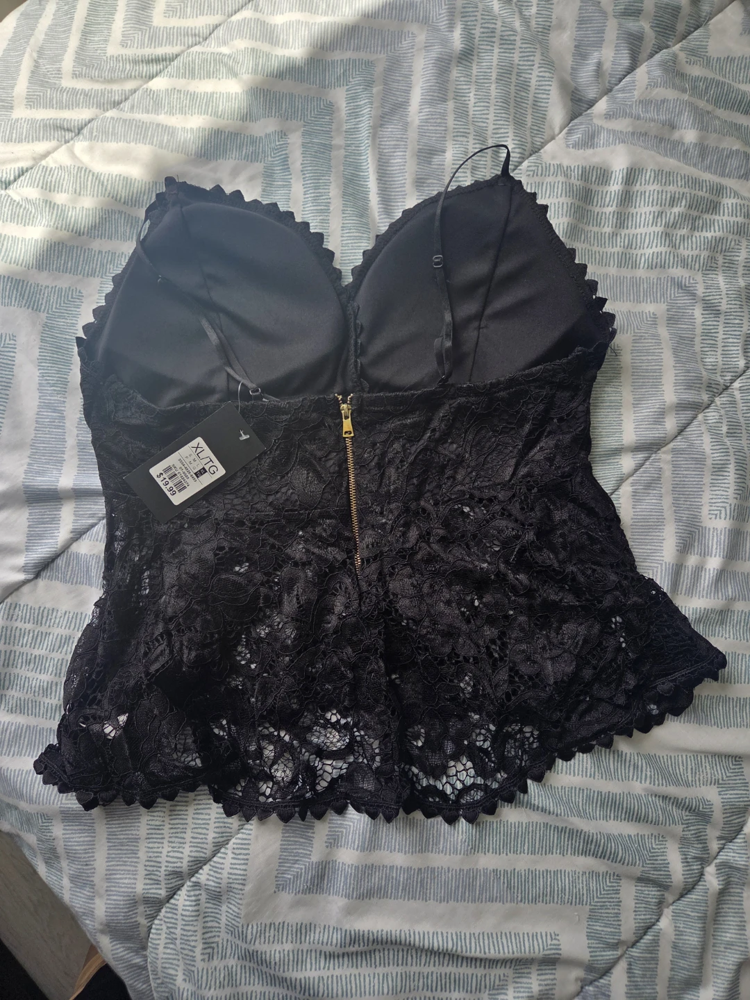Black Lace Bralette Top XL/TG - photo 2