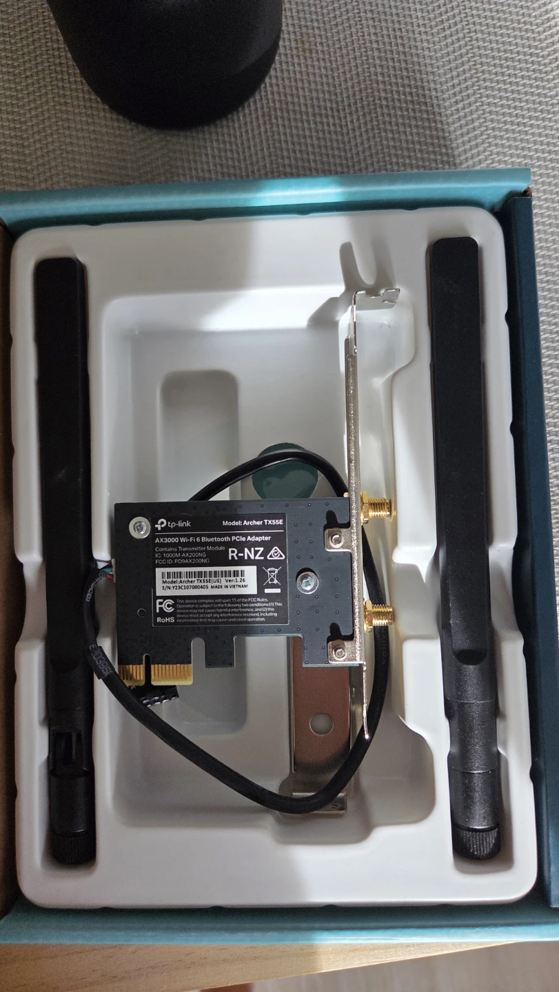 Wi-Fi 6 & Bluetooth 5.2 PCIe Adapter