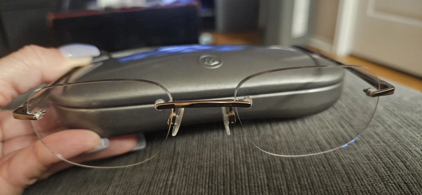 Rimless Movado MV 130 059 135 Eyeglass Frames
