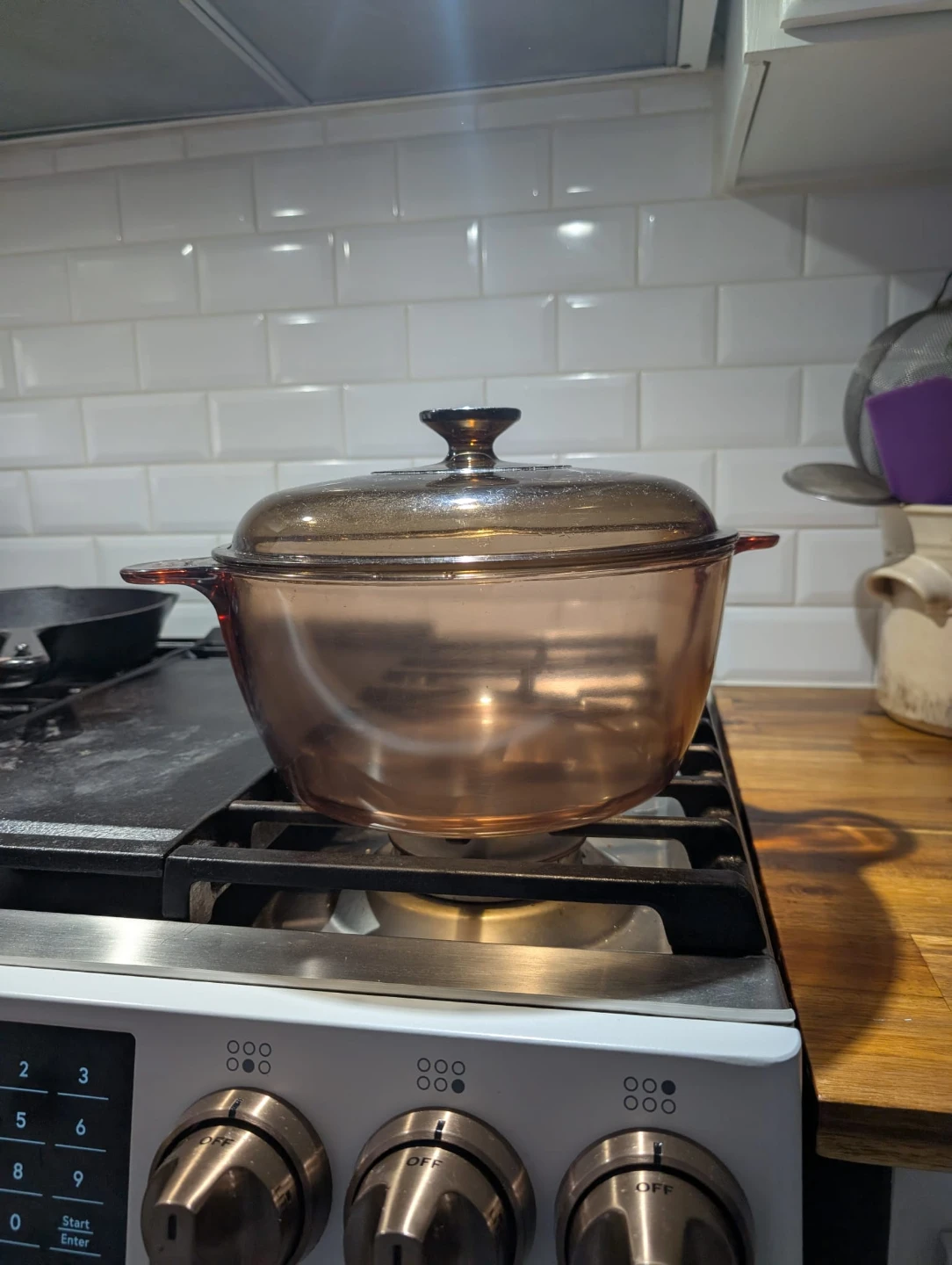 Vision Corning Pyrex Glass Pot Dutch Oven 4.5L