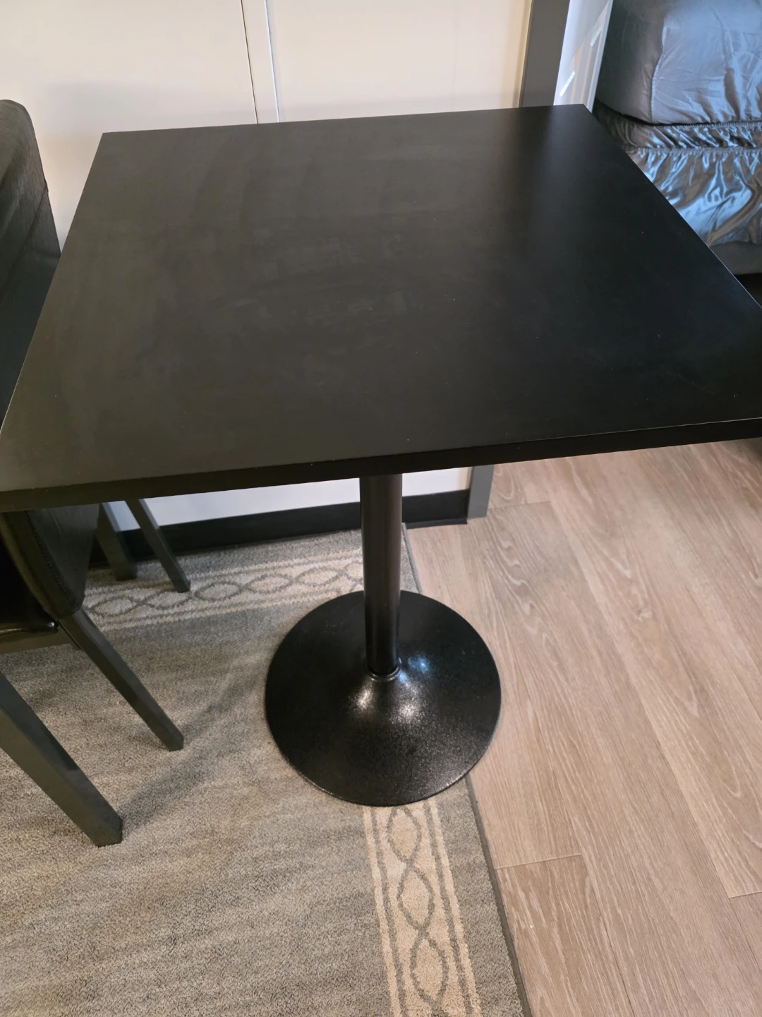 Black Bar Table and Stools Set - photo 5