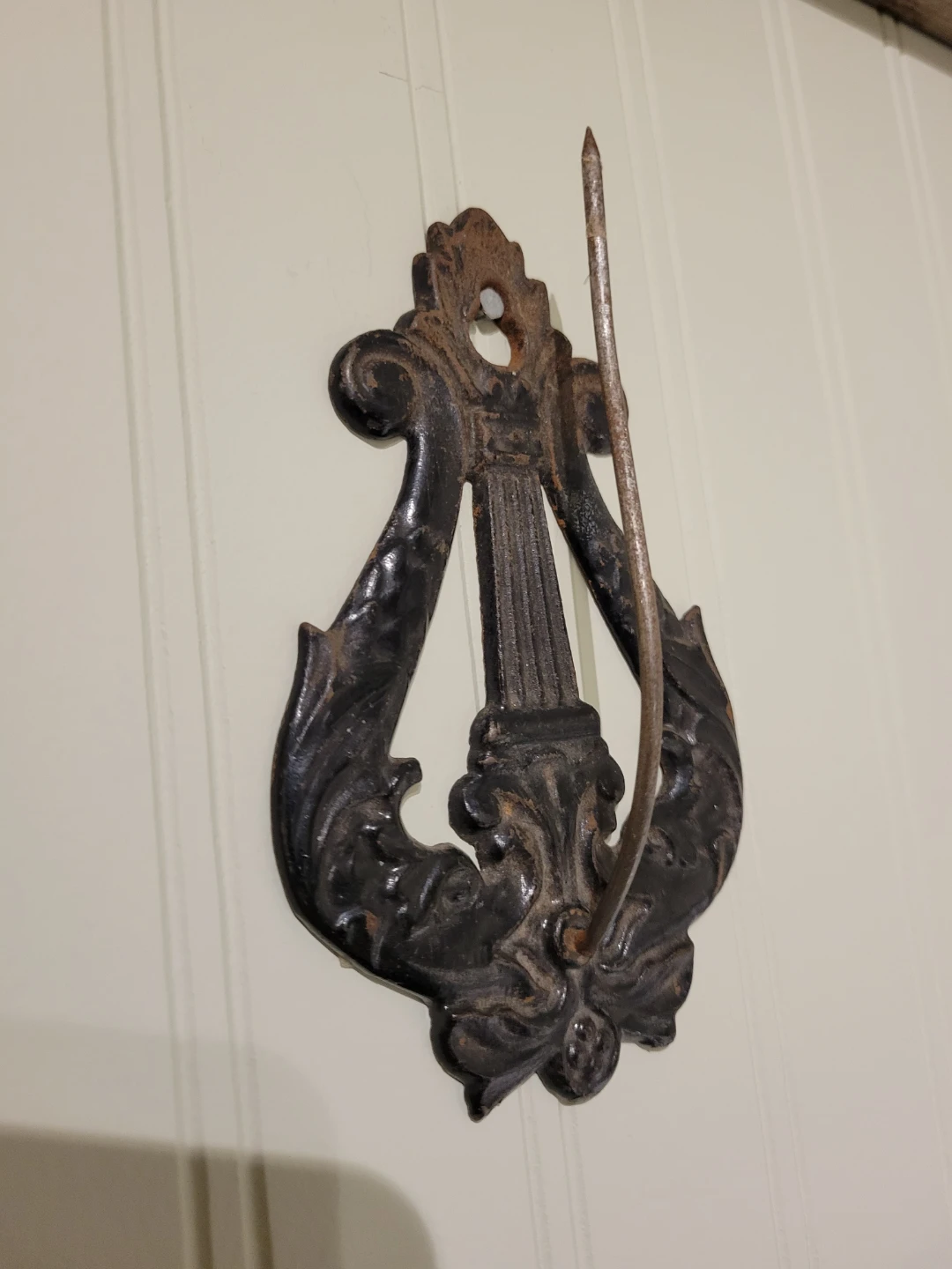 Antique Victorian Cast Iron Receipt Wall Spike