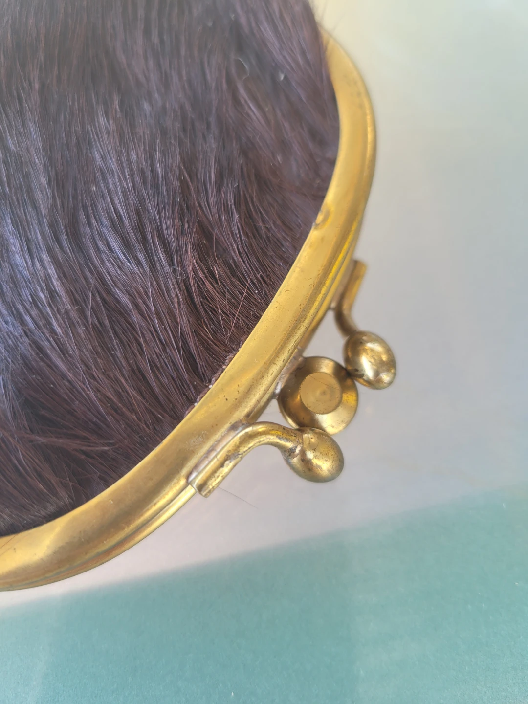 Vintage Fur Coin Purse with Clasp - photo 2