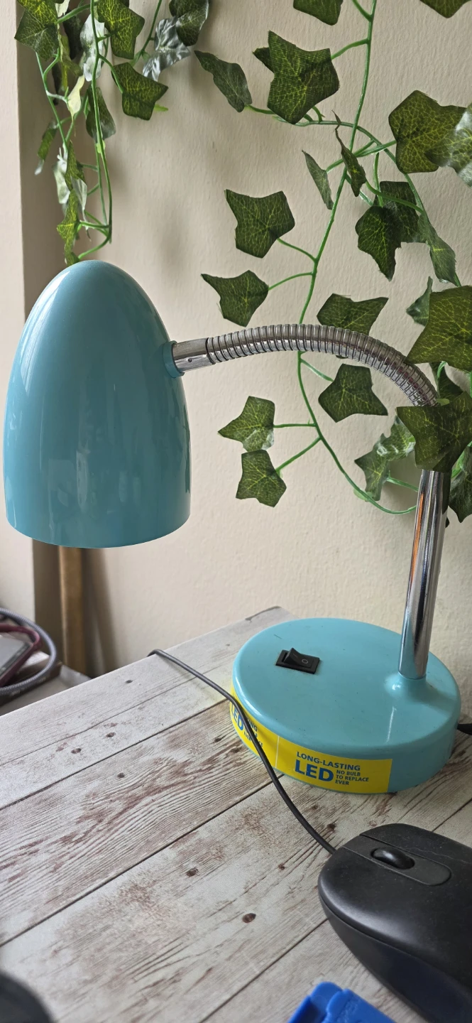Teal LED Desk Lamp