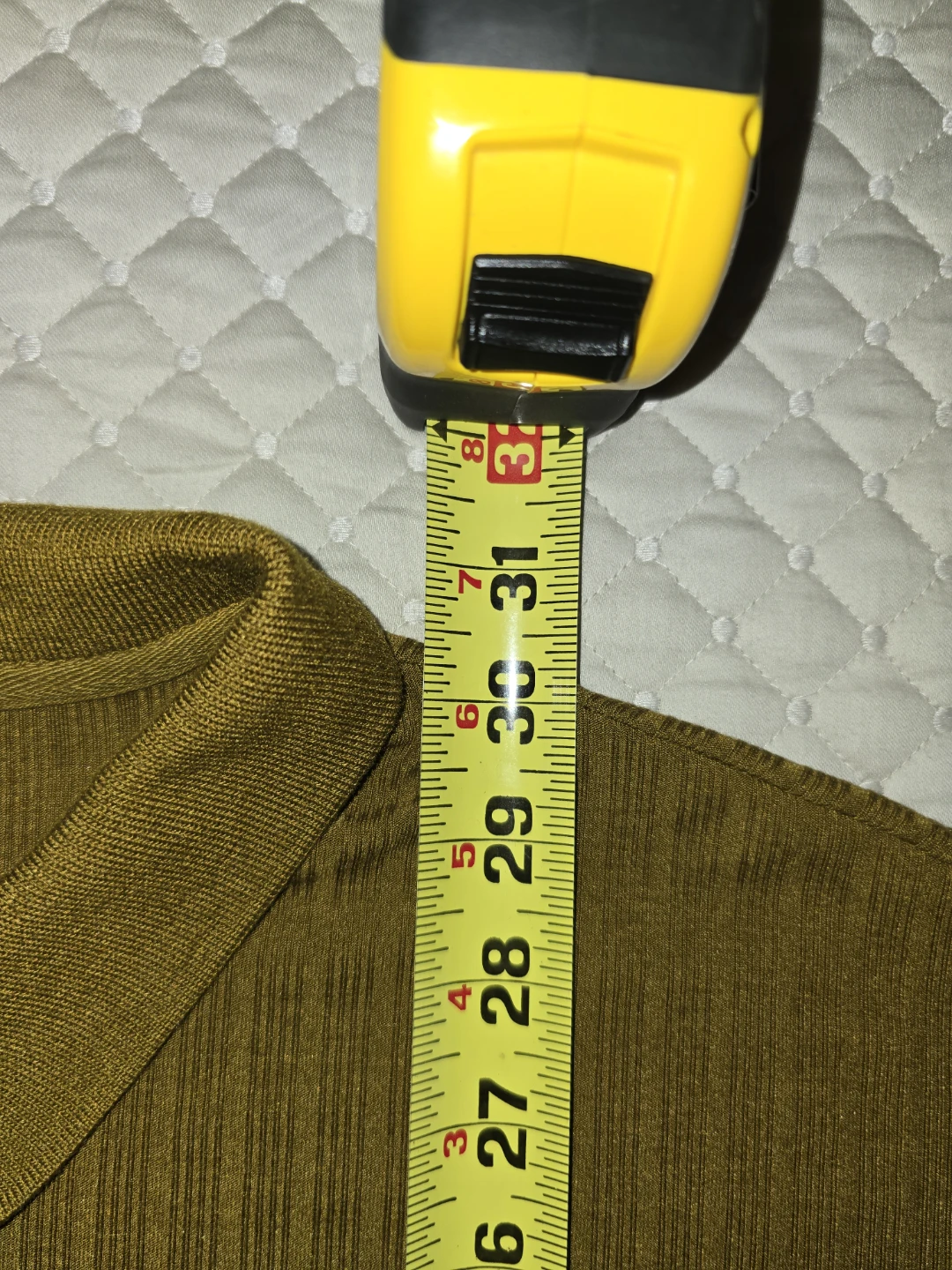XXL - Nittagut Men's Ribbed Polo Shirt - Olive Green - (CLEAN) - photo 3