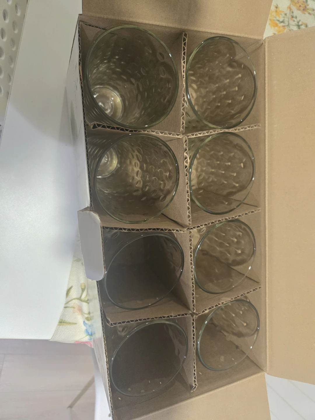 Set of 8 Clear "DOTS" Glasses - 16oz / 473mL - photo 2