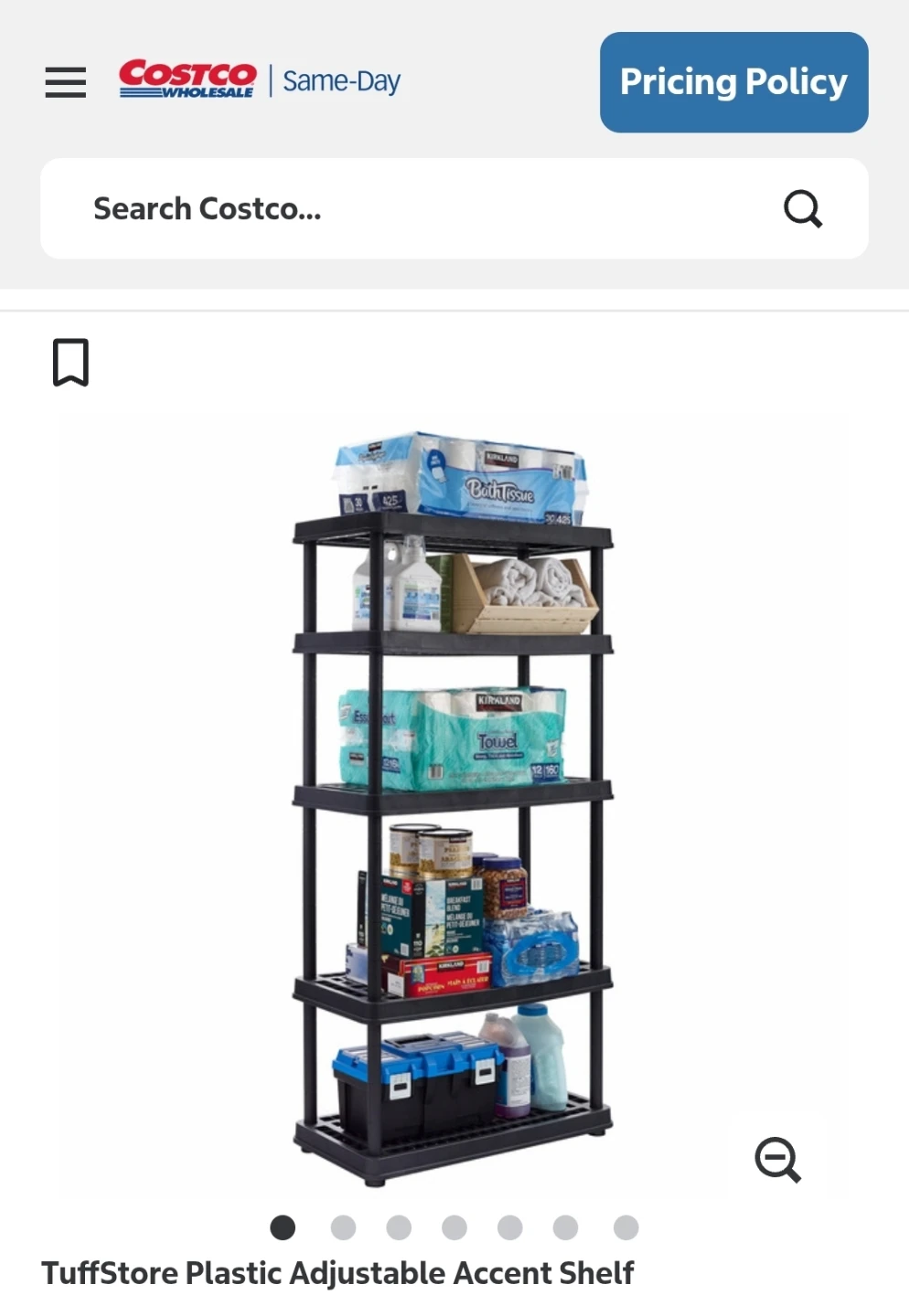 TuffStore Plastic Adjustable Accent Shelf