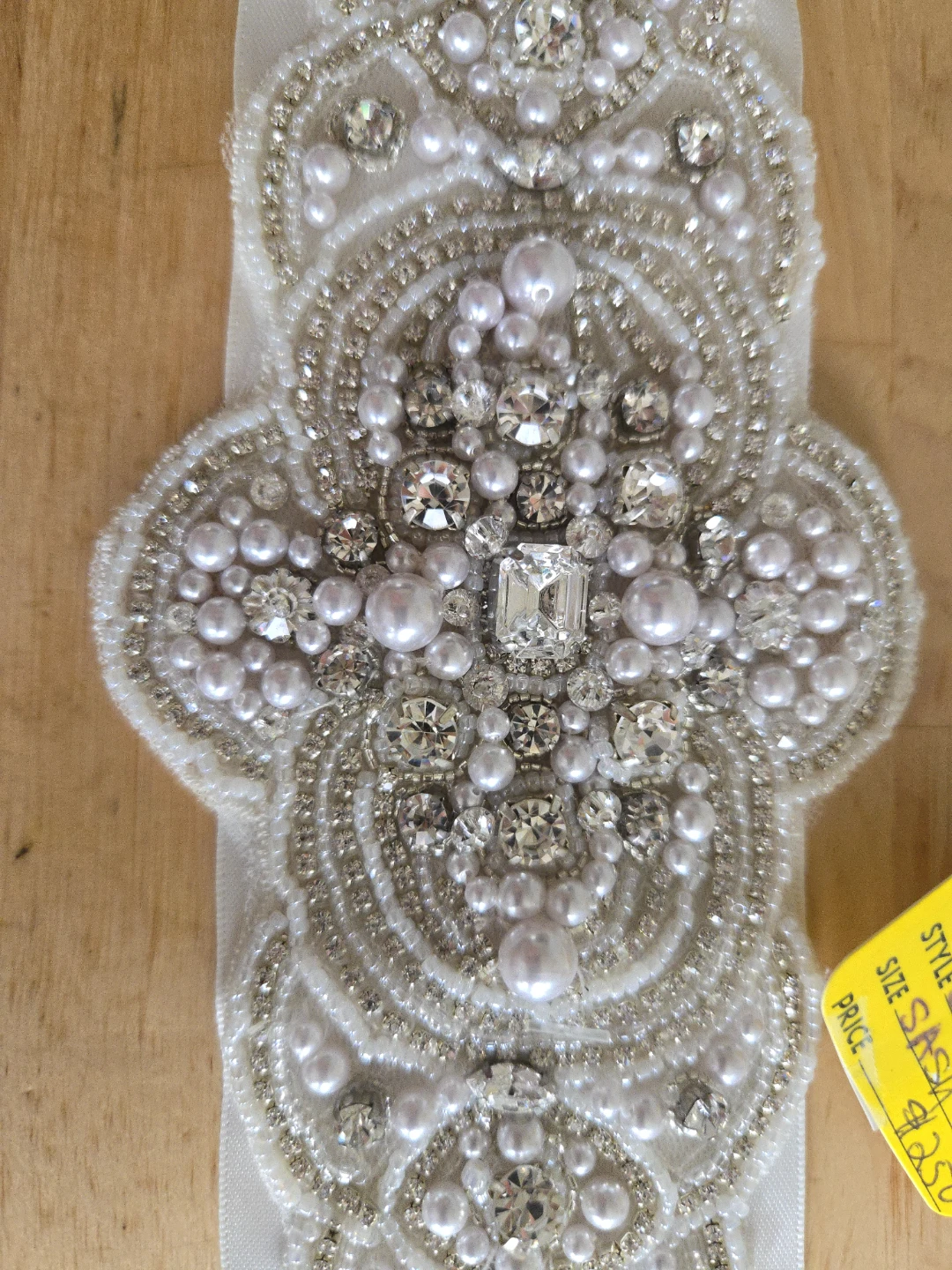 Stella York Ivory Beaded Sash Embellishment - photo 2