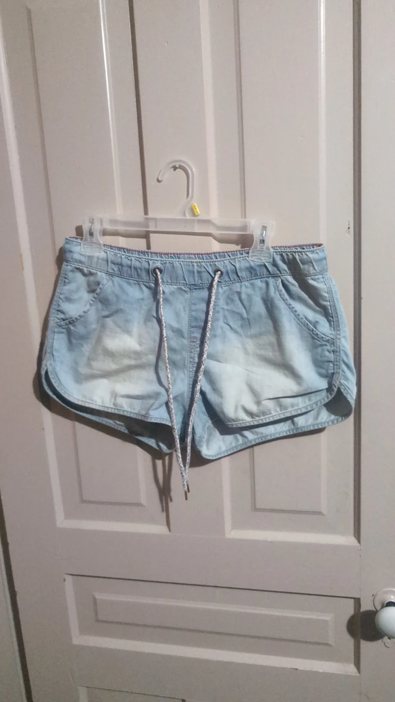 Light Wash Denim Pull-On Shorts