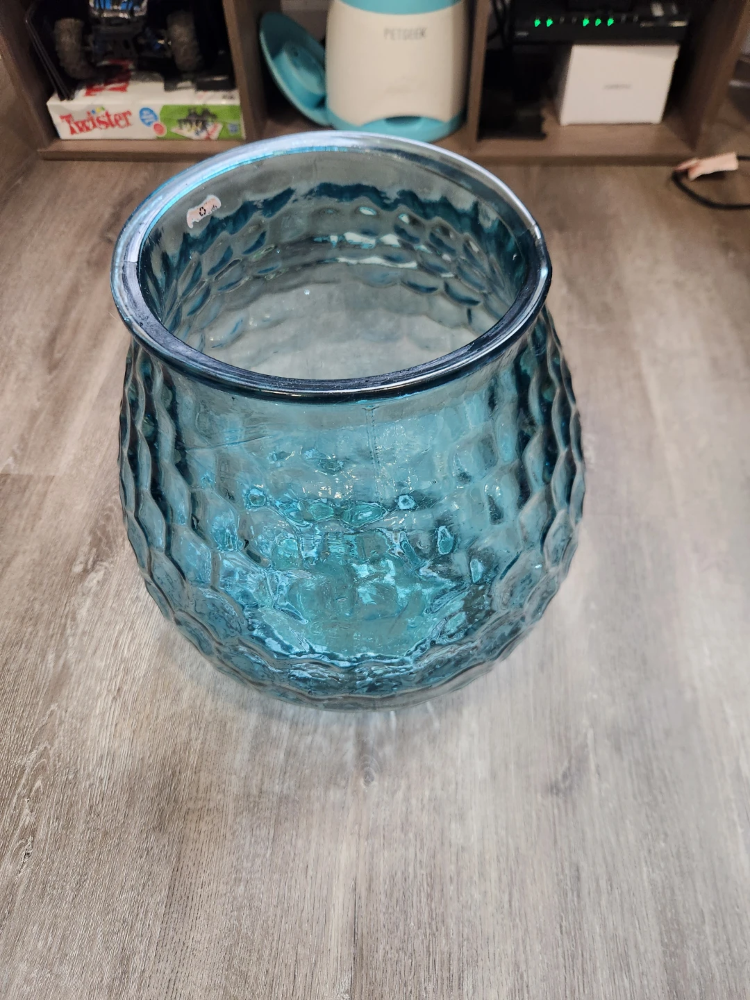 Blue Textured Glass Vase - photo 5