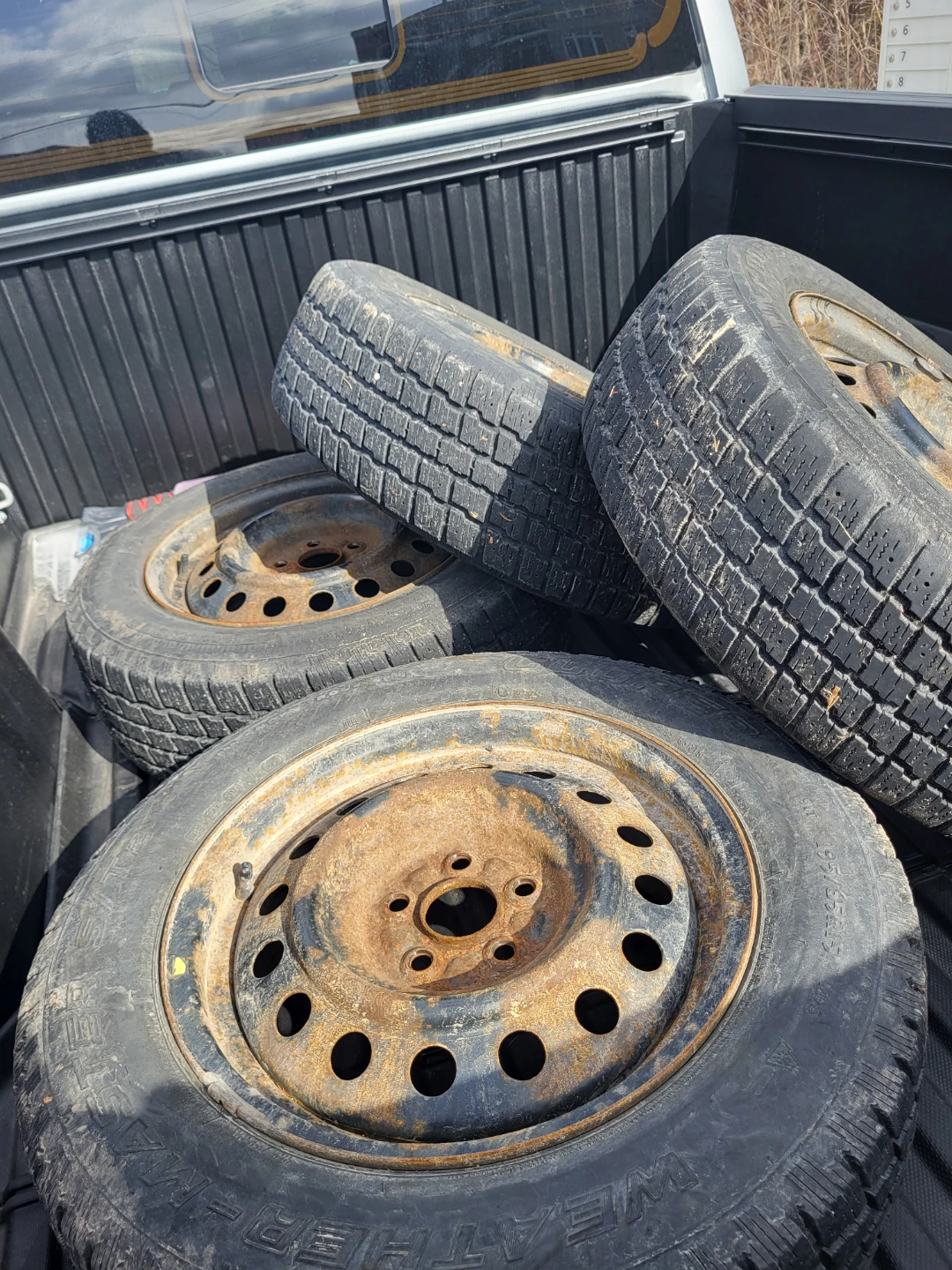 Set of 4 Used Tires with Rims