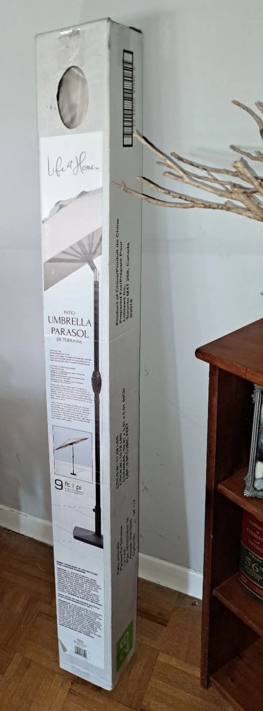 2 NEW in box 9' Patio Umbrella - Grey - photo 4