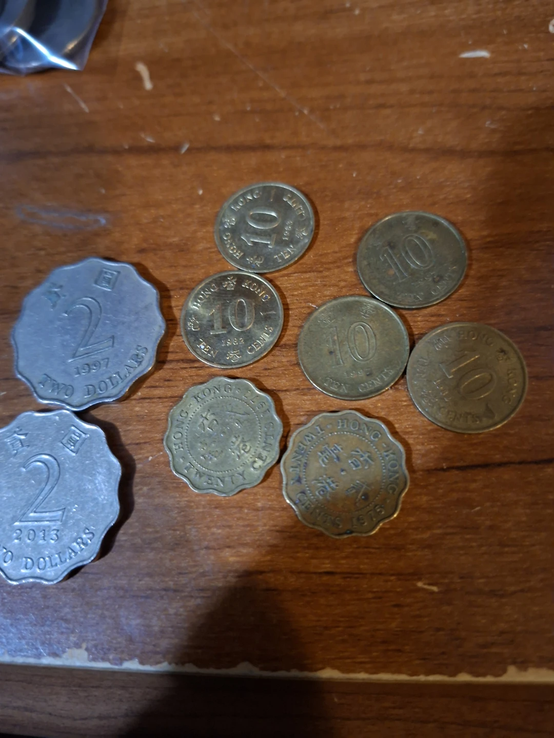 Hong Kong Coins - 2 Dollars, 10 Cents