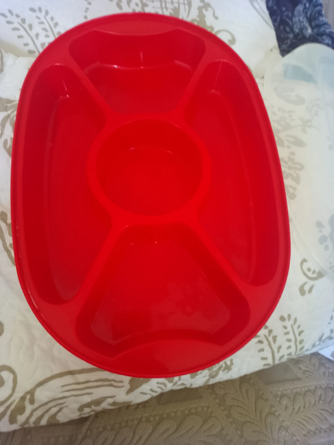 Aero Housewares Red Divided Serving Tray with Lid - photo 3