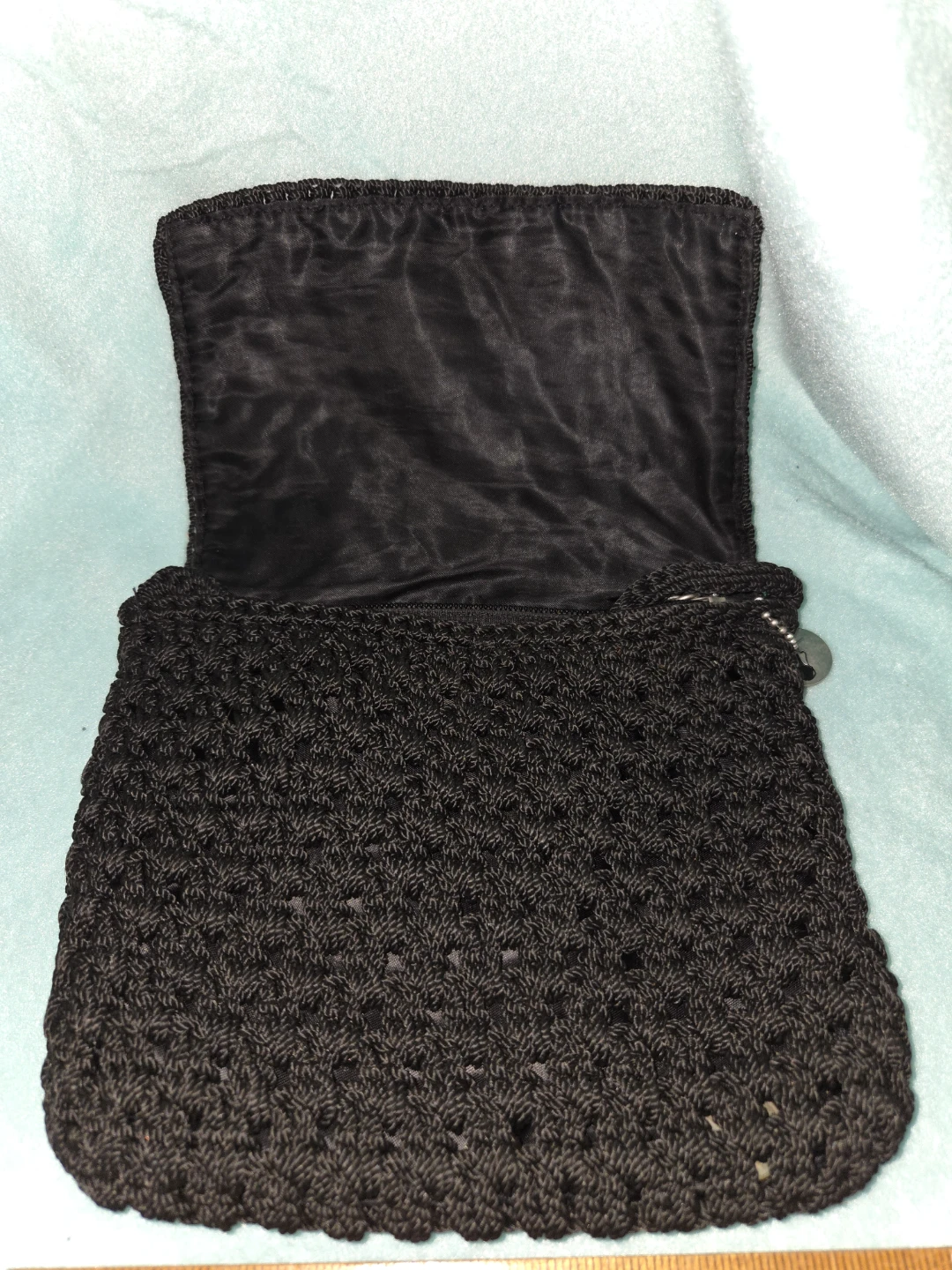 The Sak Black Crochet Clutch Purse - photo 2