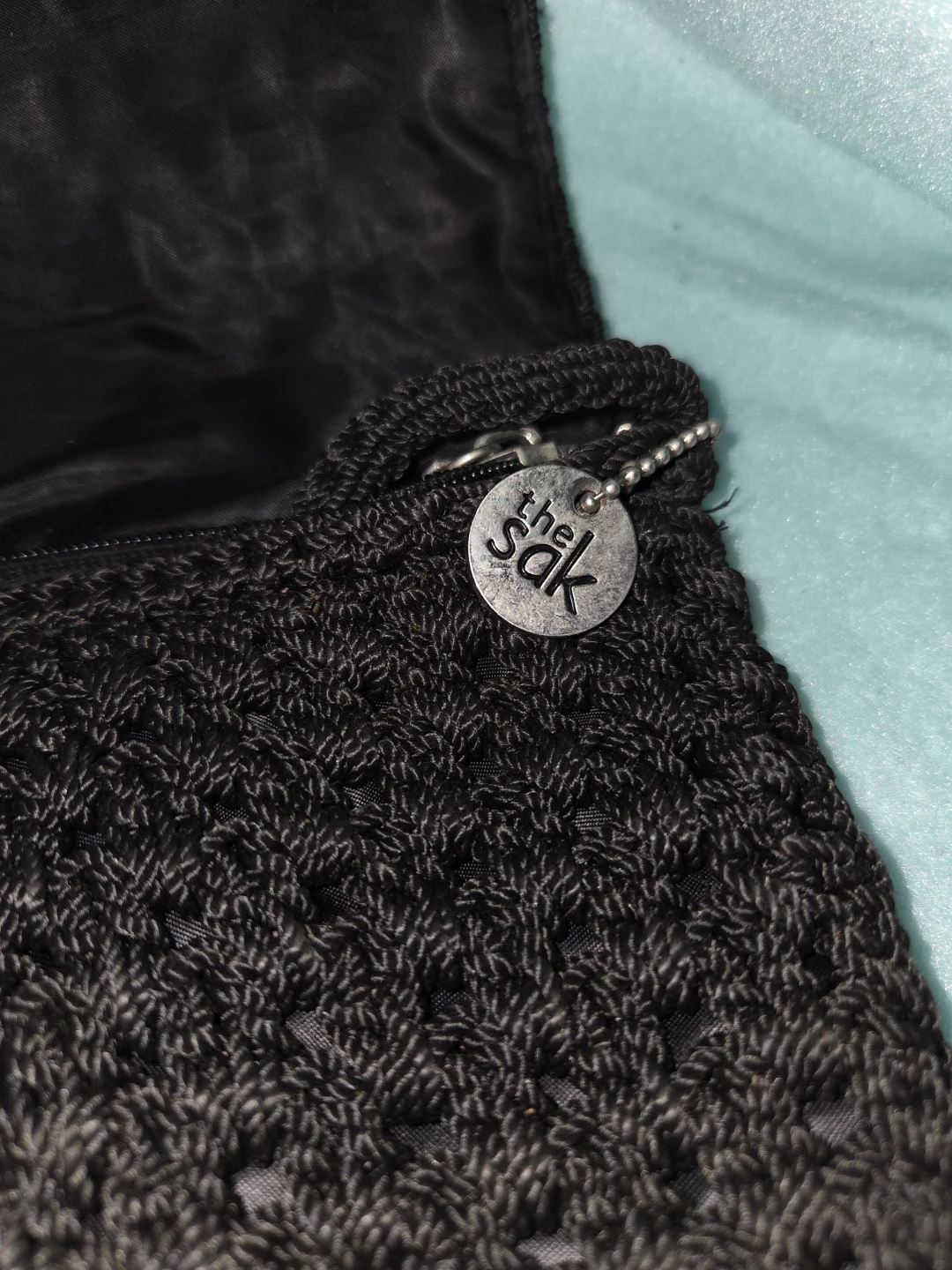 The Sak Black Crochet Clutch Purse - photo 3