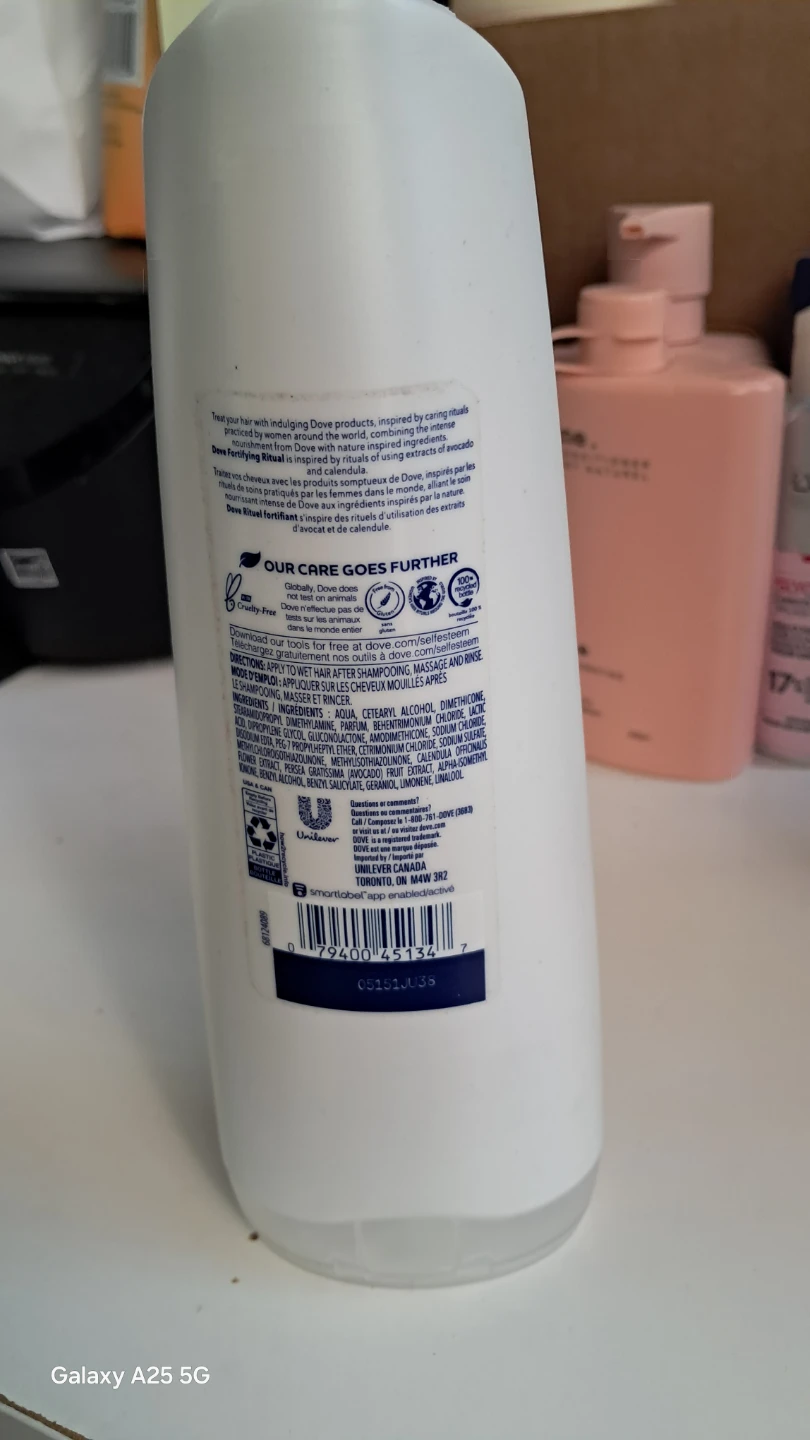 Dove Fortifying Ritual Conditioner with Avocado and Calendula - photo 2